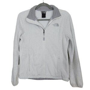 The North Face Sz Small AAHY Osito Silken Fleece Jacket Off White Gray READ